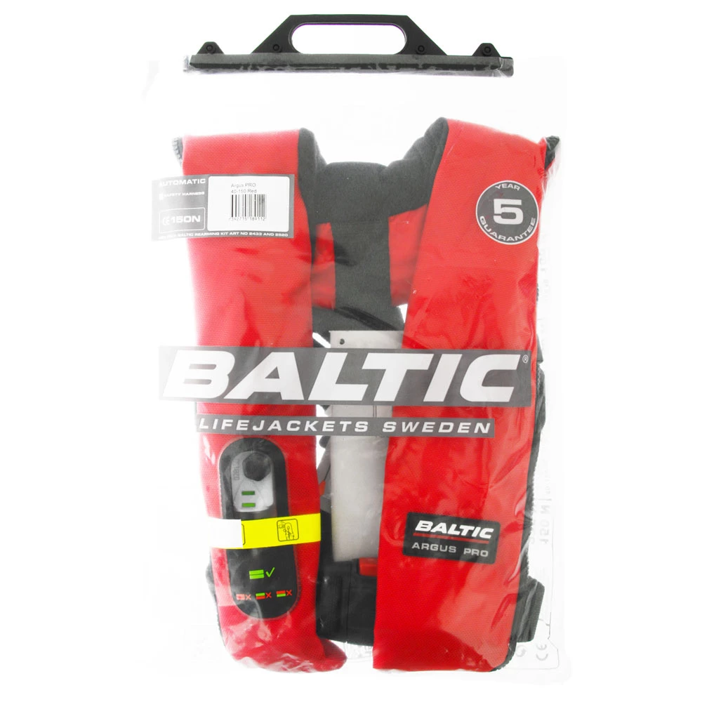 Baltic Argus Pro Automatic Inflatable Life Jacket Red 150N 3 Baltic Argus Pro Automatic Inflatable Life Jacket Red 150N
