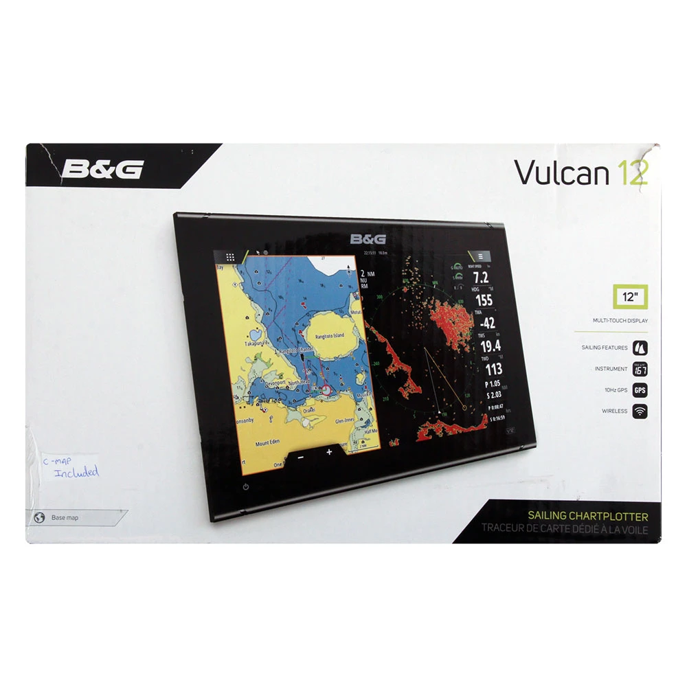 B&G B&G Vulcan 12 Multifunction Sailing Chartplotter With C-MAP 4 B&G B&G Vulcan 12 Multifunction Sailing Chartplotter With C-MAP - Image 2
