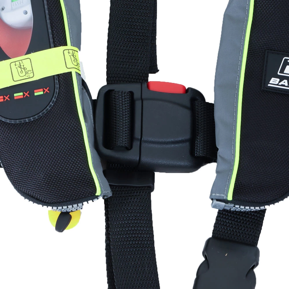 Baltic Winner 165N Manual Inflatable Life Jacket Black Grey 40-150kg 4 Baltic Winner 165N Manual Inflatable Life Jacket Black Grey 40-150kg - Image 2
