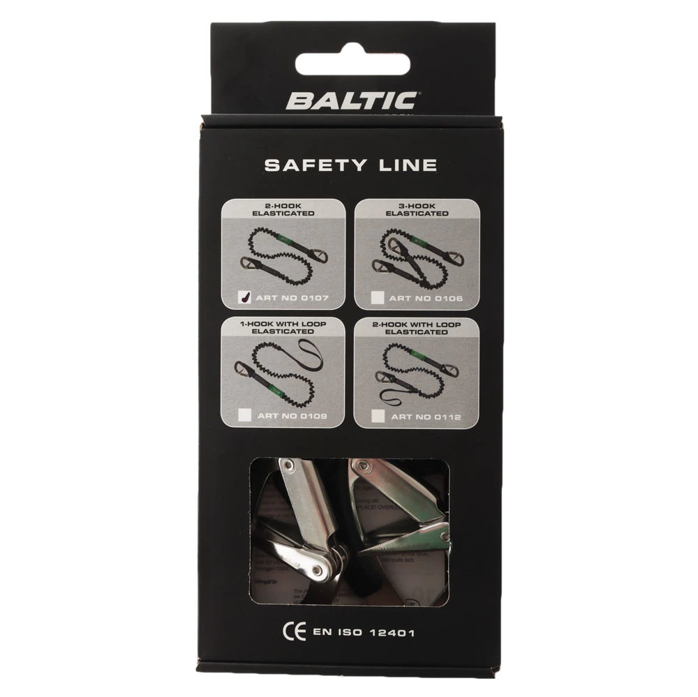 Baltic 2-Hook Elasticated Safety Line 3 Baltic 2-Hook Elasticated Safety Line