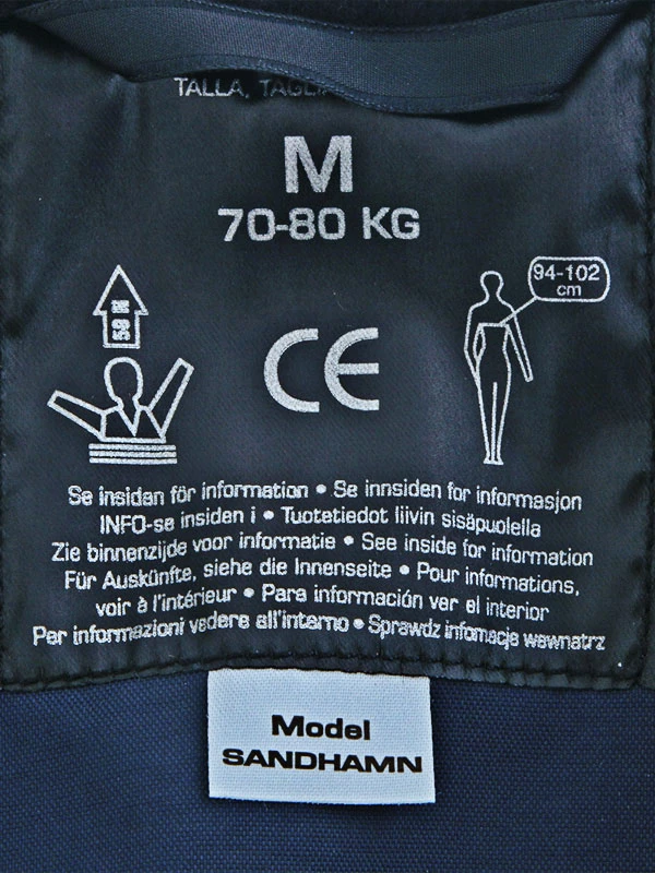 Baltic Sandhamn Floatation Vest Buoyancy Aid Black/Navy M 70-80kg 3 Baltic Sandhamn Floatation Vest Buoyancy Aid Black/Navy M 70-80kg